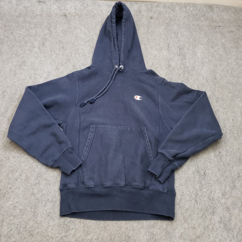 Champion Sweater Womens Extra Small Blue Reverse Weave Sweatshirt‎ Hoodie Ladies